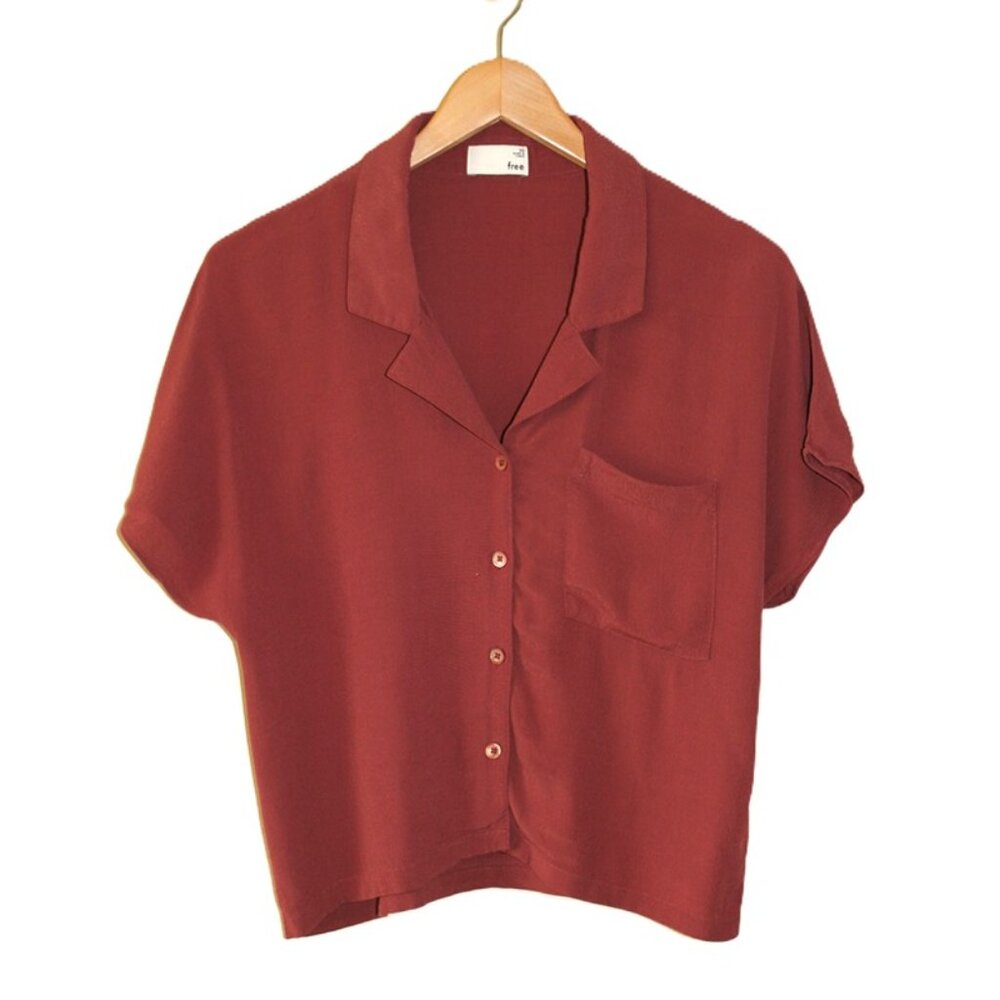 ARITZIA Wilfred Free Short-Sleeve Shawna Blouse